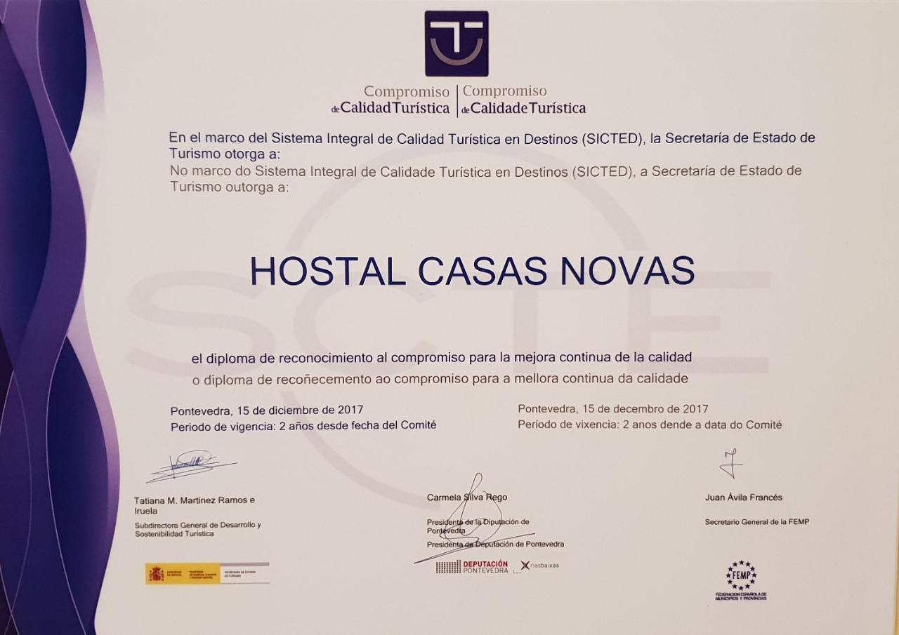 Hostal Casasnovas Silleda Bagian luar foto
